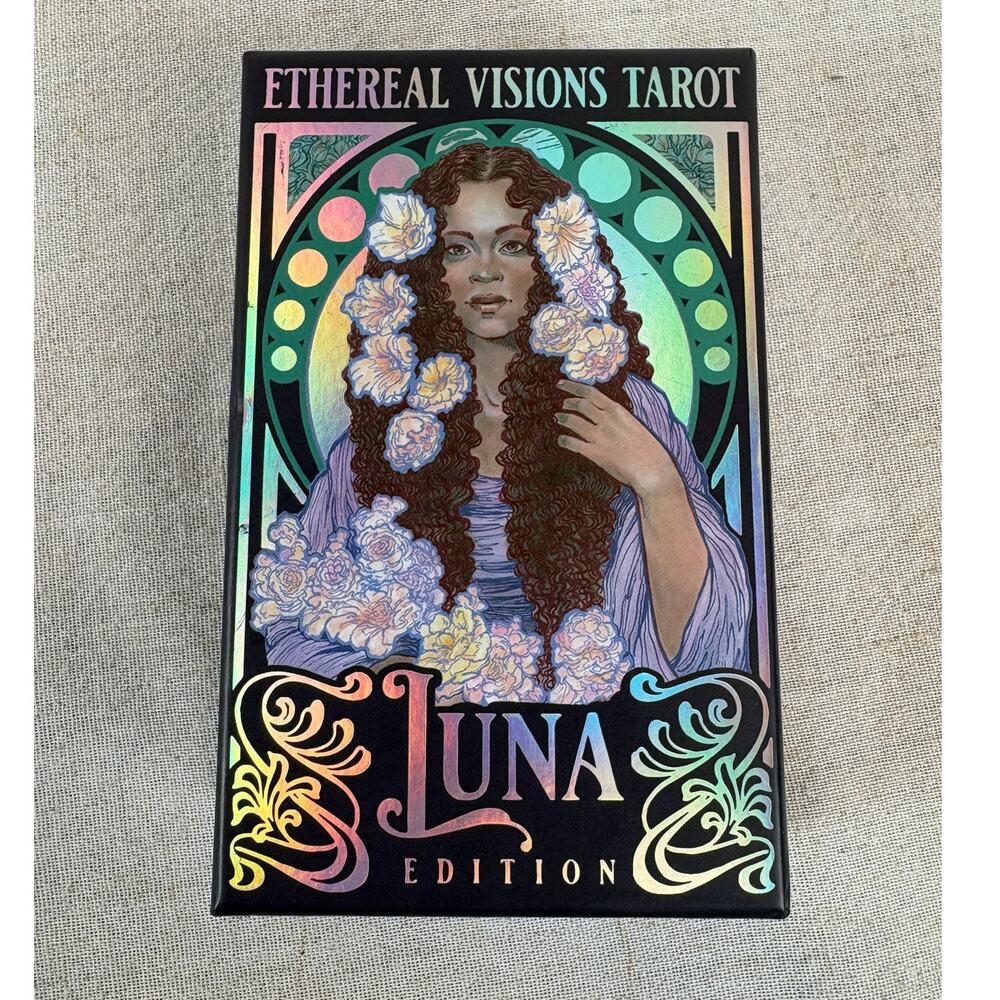 Ethereal Visions Tarot Luna Edition by Matt Hughes 80 Card Deck Guidebook